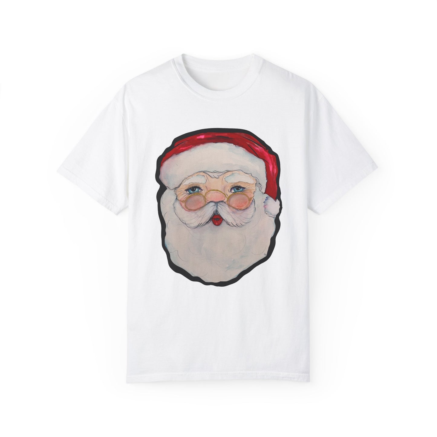 Santa Adult Unisex Garment-Dyed T-shirt