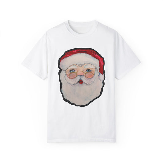 Santa Adult Unisex Garment-Dyed T-shirt