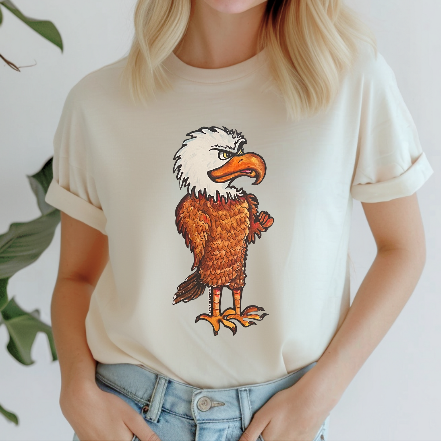 Adult Standing Eagle Bella Canvas Tee