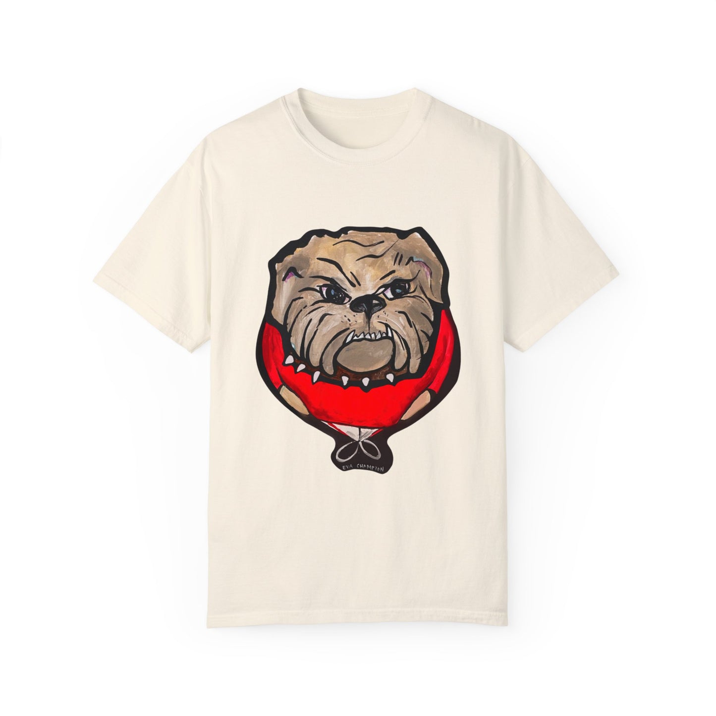 Adult Red Bulldog Comfort Colors Tee