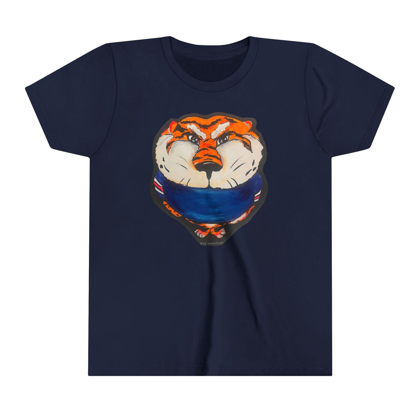 Kids Orange Tiger Bella Canvas Tee