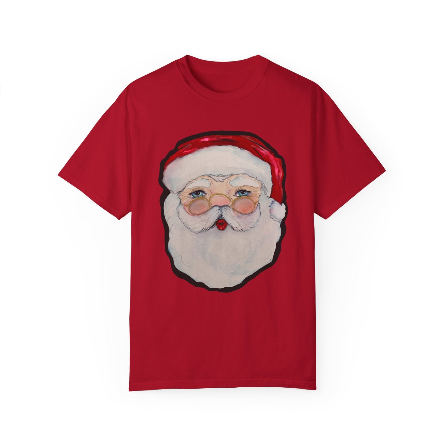 Santa Adult Unisex Garment-Dyed T-shirt