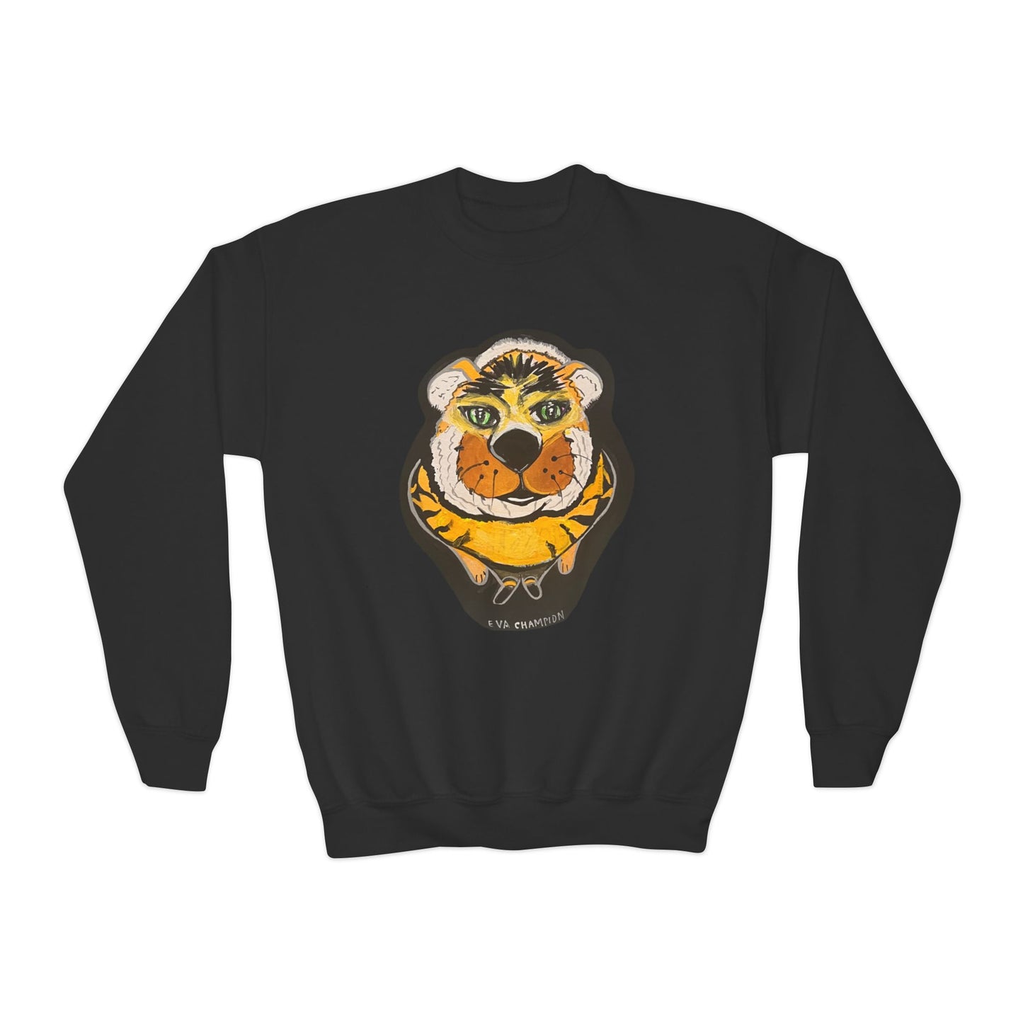 Kids Yellow Tiger Sweatshirt