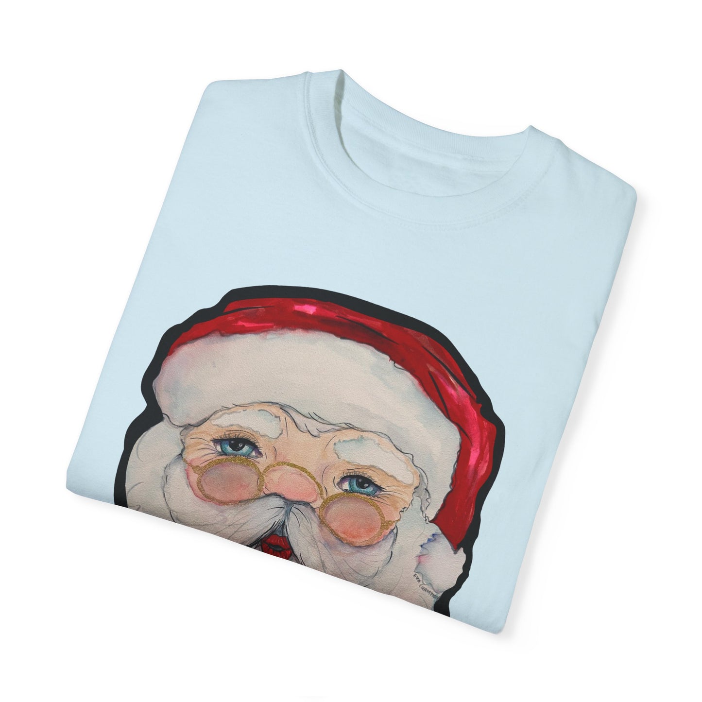 Santa Adult Unisex Garment-Dyed T-shirt