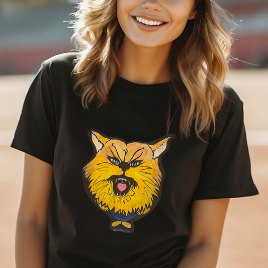 Yellow Cat Comfort Colors Tee