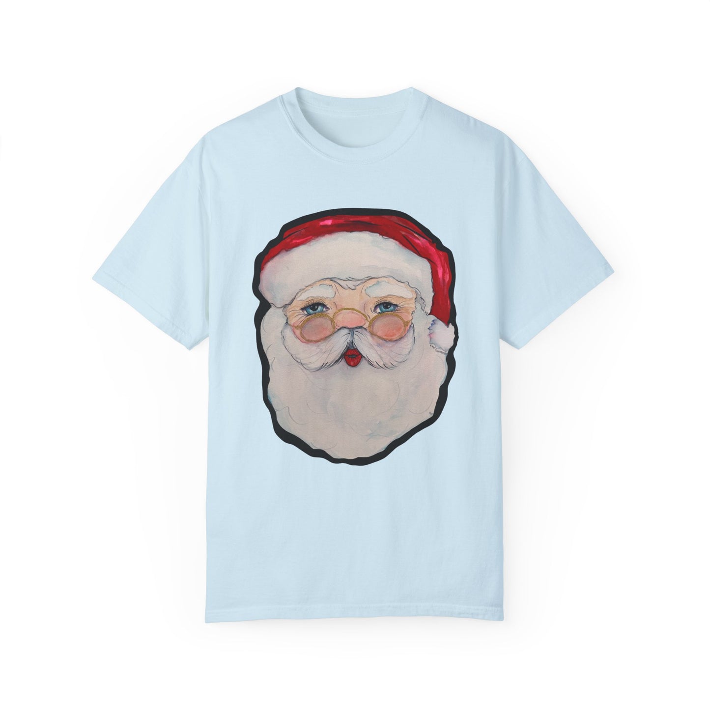 Santa Adult Unisex Garment-Dyed T-shirt