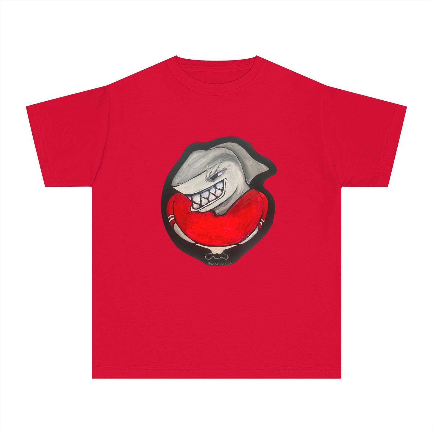 Kids Shark Comfort Colors Tee