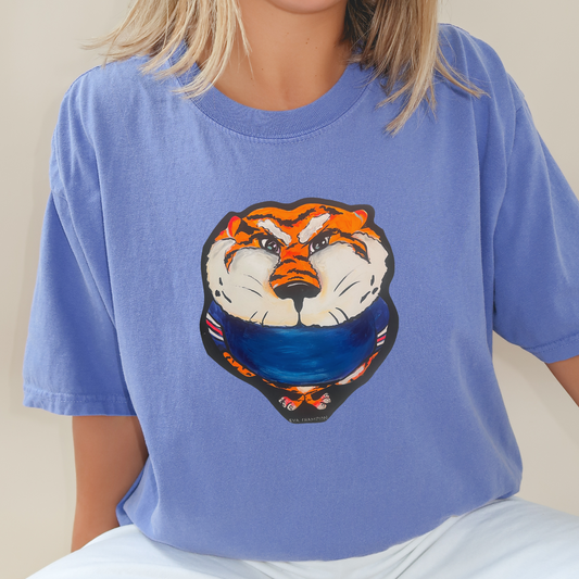 Adult Orange Tiger Comfort Colors Tee