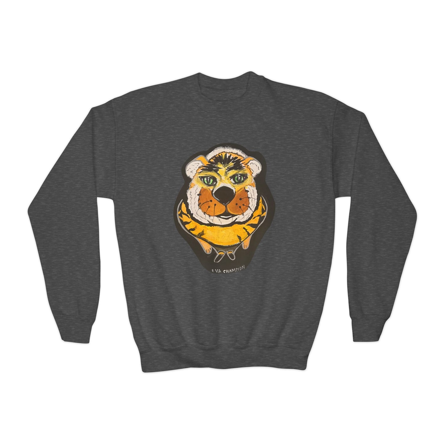 Kids Yellow Tiger Sweatshirt