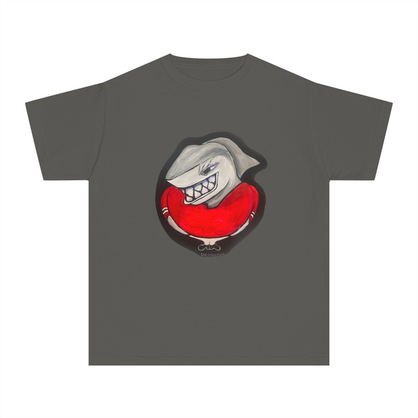 Kids Shark Comfort Colors Tee