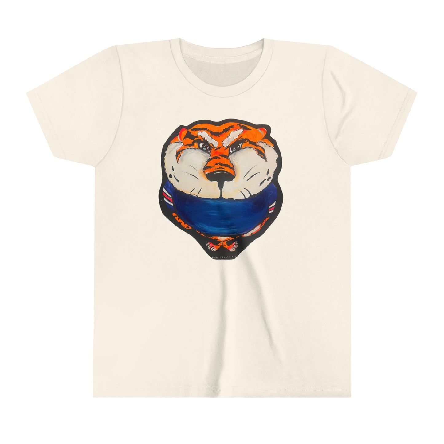 Kids Orange Tiger Bella Canvas Tee