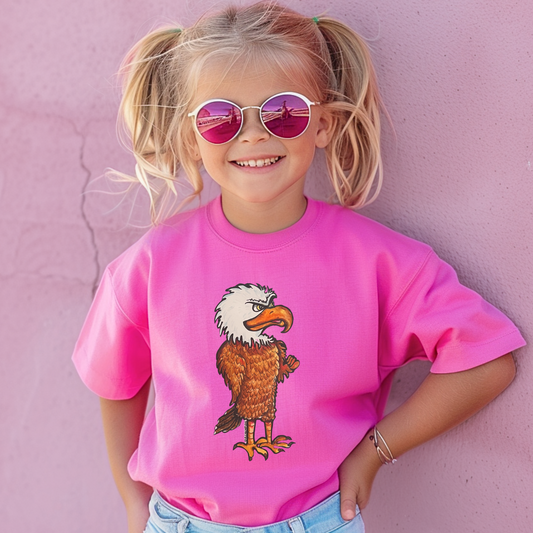 Kids Standing Eagle Comfort Colors Tee