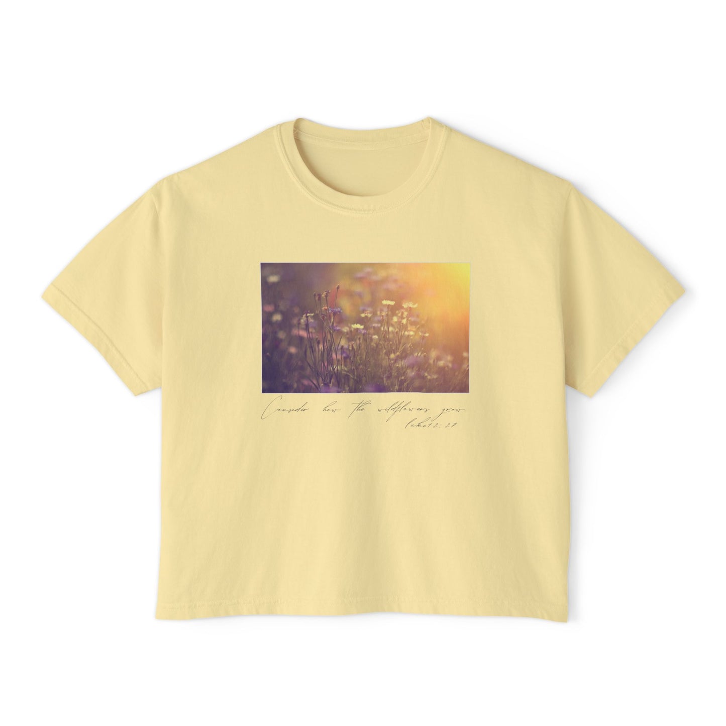 Consider the Wildflowers Women's Boxy Tee