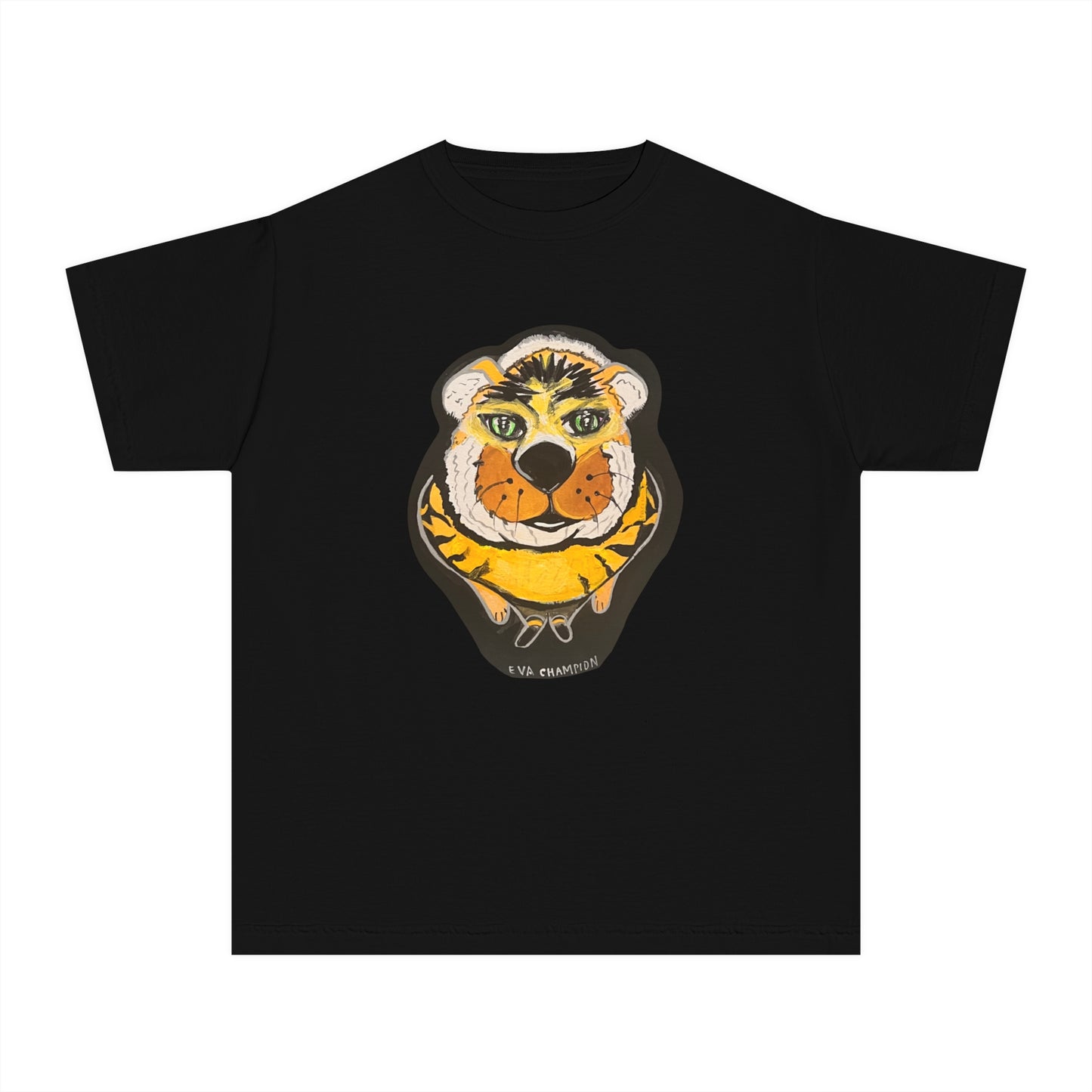 Kids Yellow Tiger Comfort Colors Tee