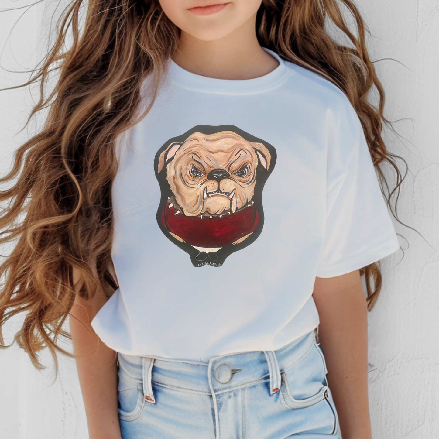 Kids Bulldog Comfort colors Tee