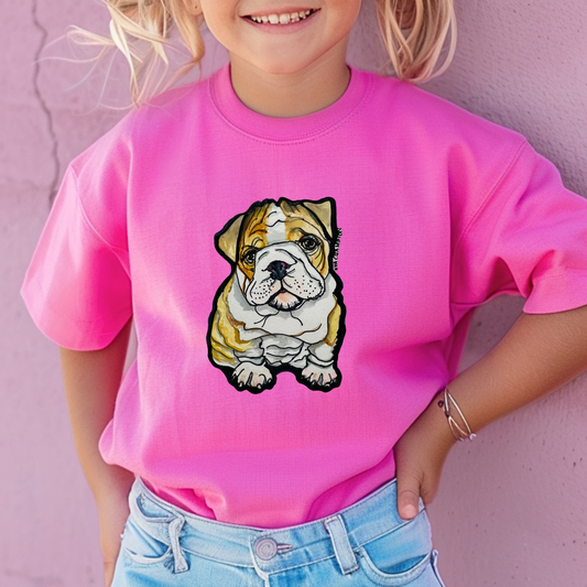 Kids Baby Bulldog Comfort colors Tee