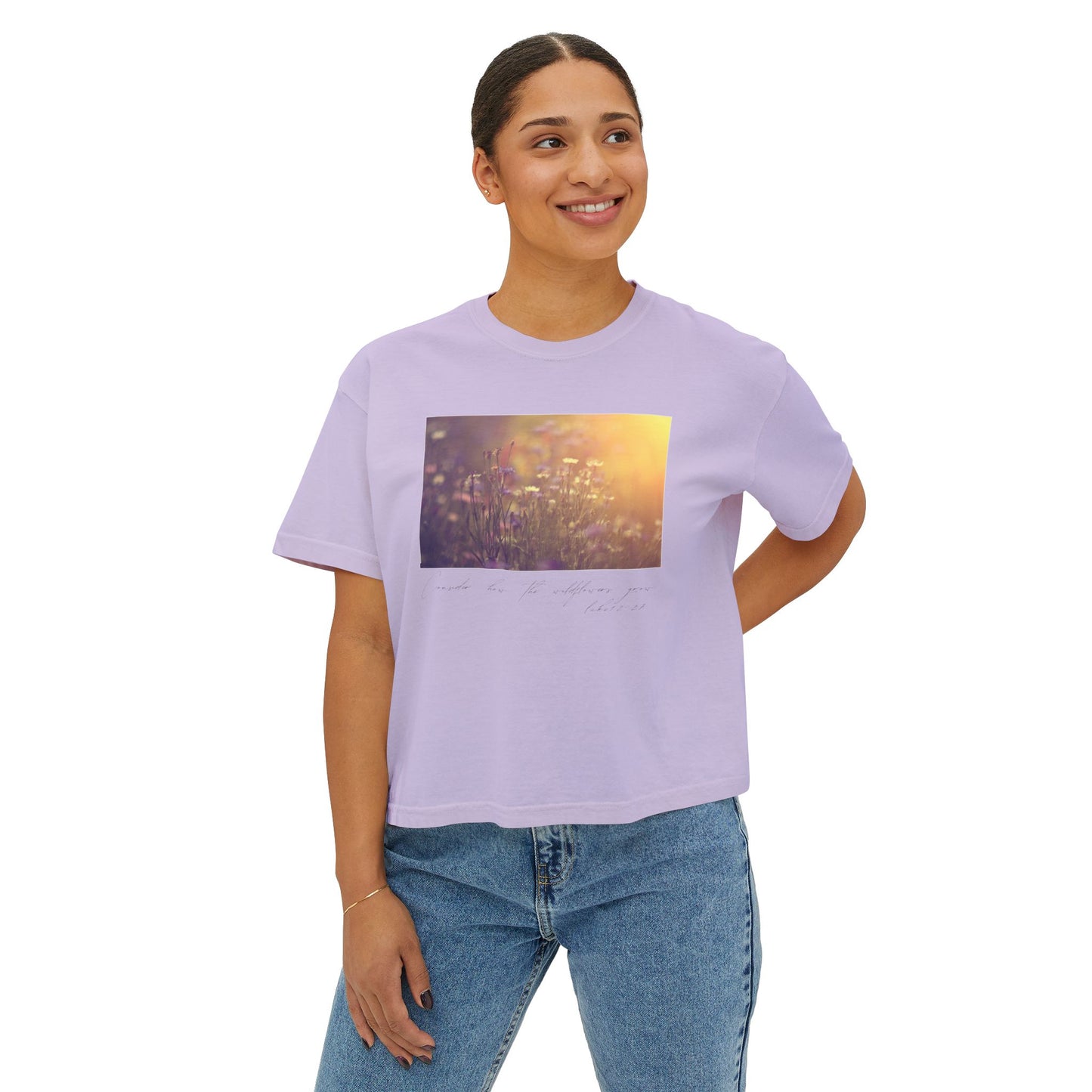 Consider the Wildflowers Women's Boxy Tee