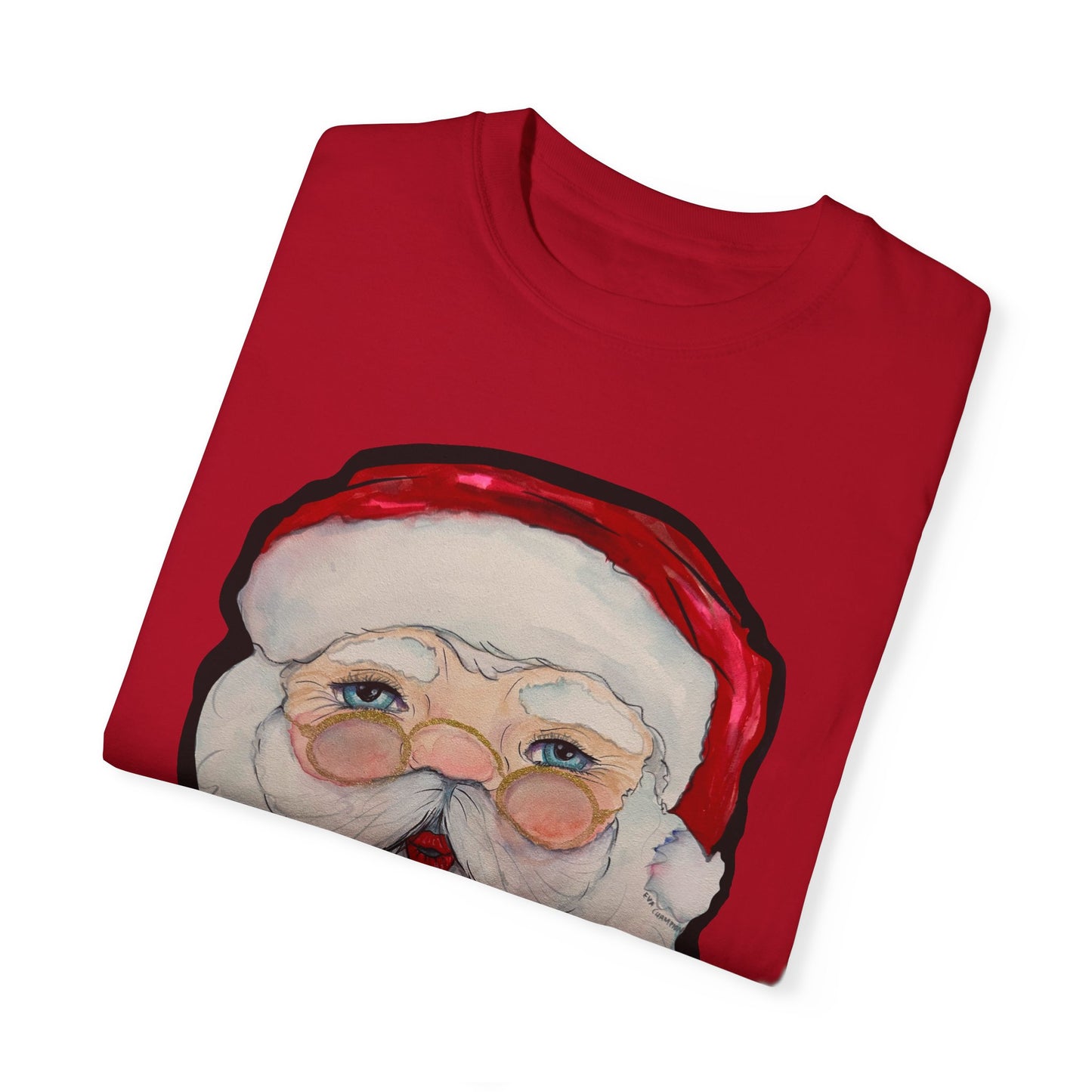 Santa Adult Unisex Garment-Dyed T-shirt