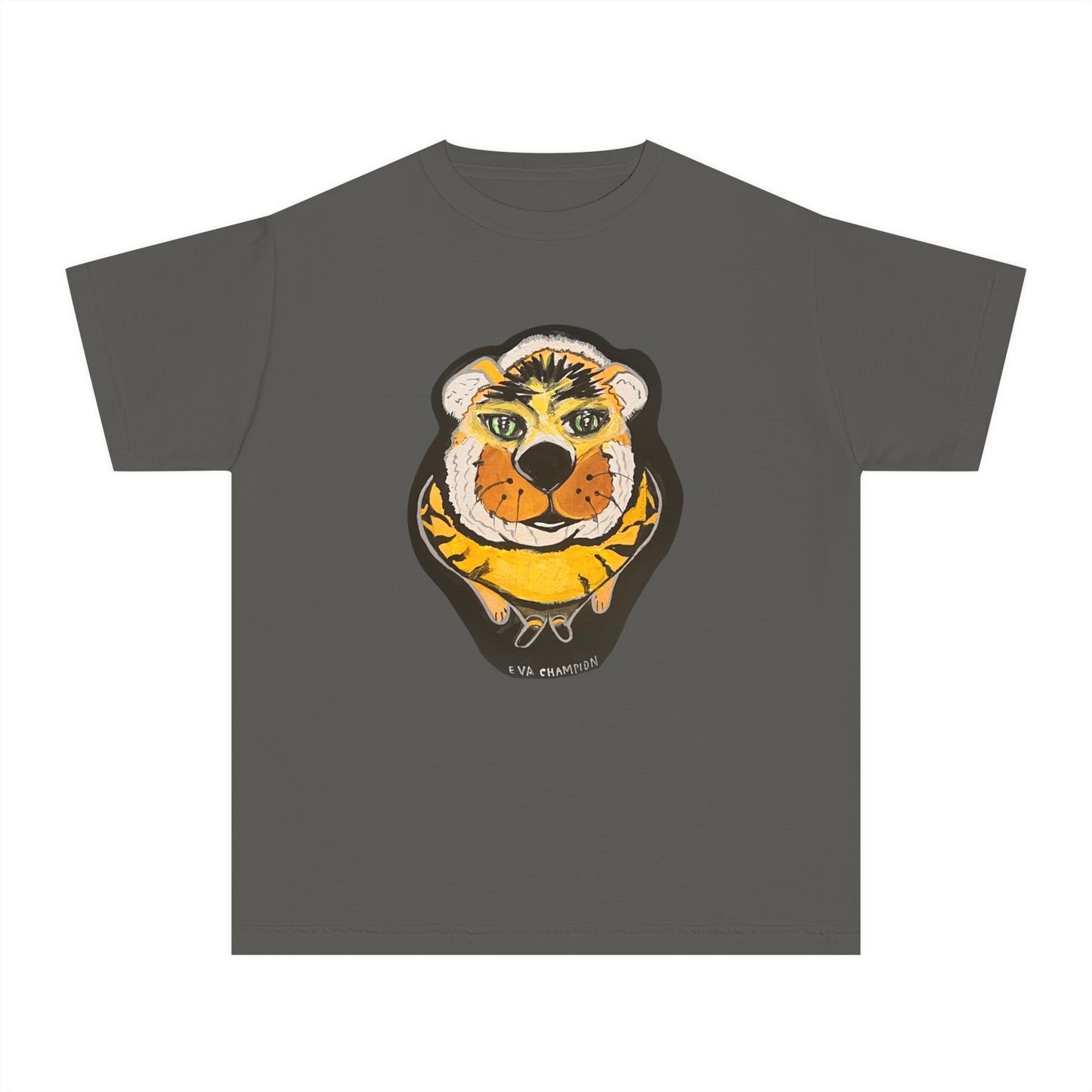 Kids Yellow Tiger Comfort Colors Tee