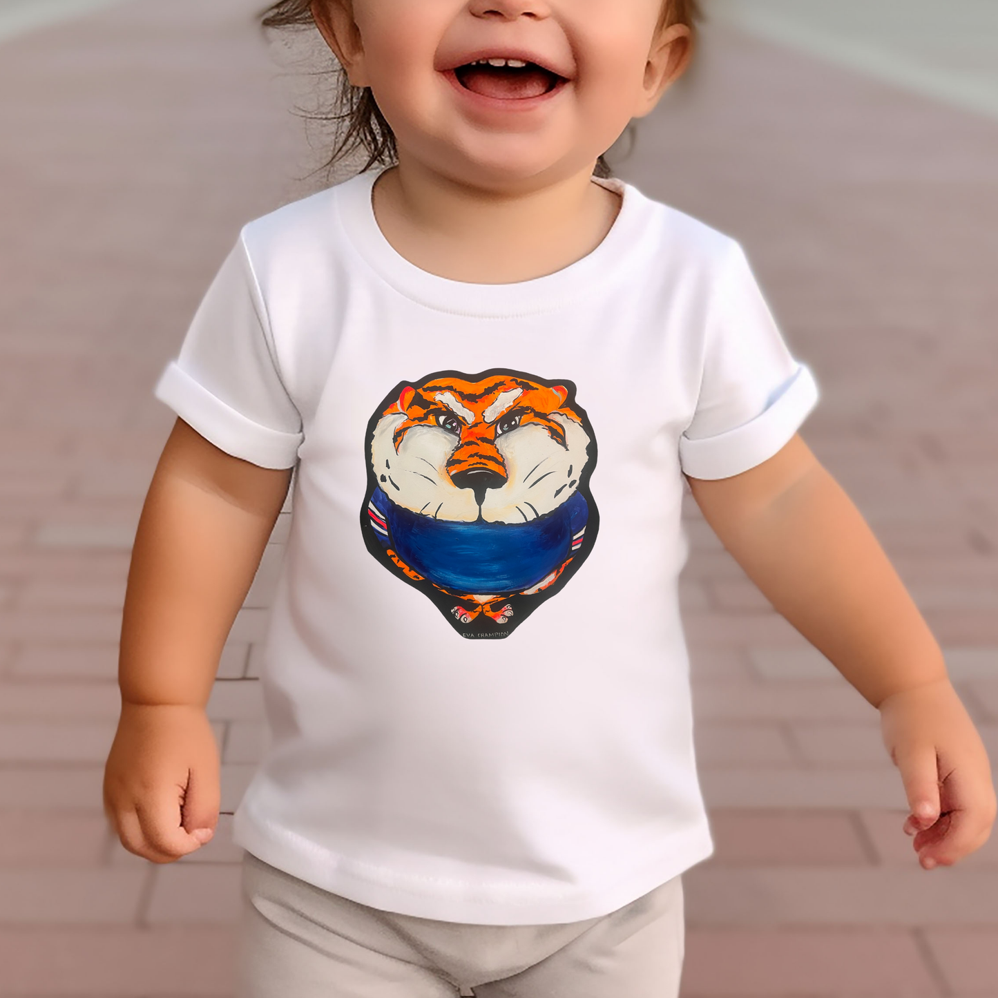 Toddler Orange Tiger Tee