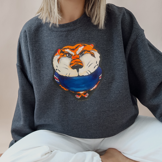 Adult Orange Tiger Sweatshirt