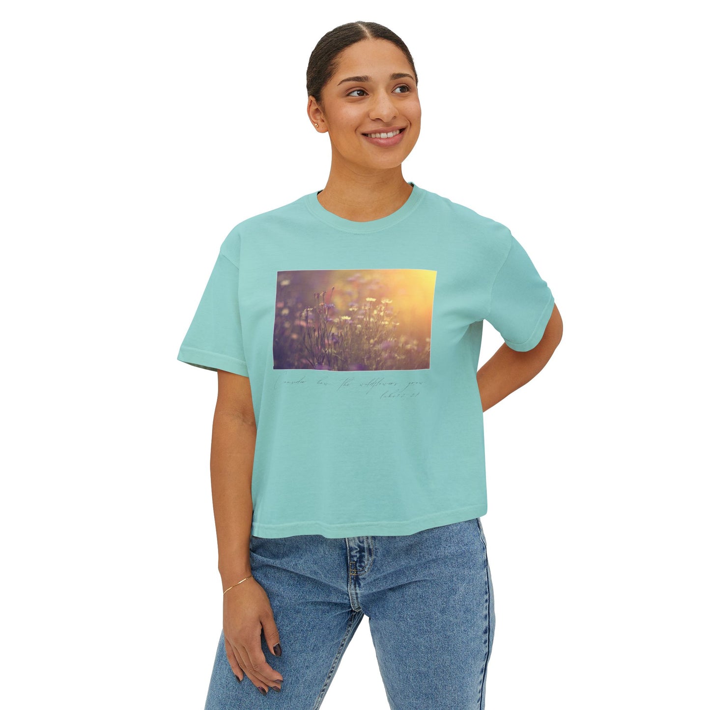 Consider the Wildflowers Women's Boxy Tee