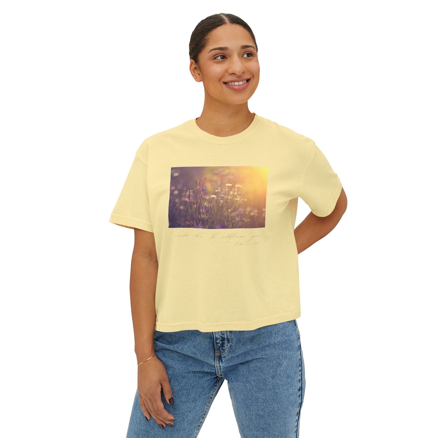 Consider the Wildflowers Women's Boxy Tee