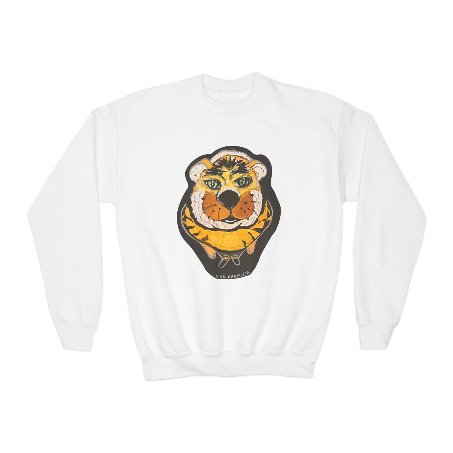 Kids Yellow Tiger Sweatshirt