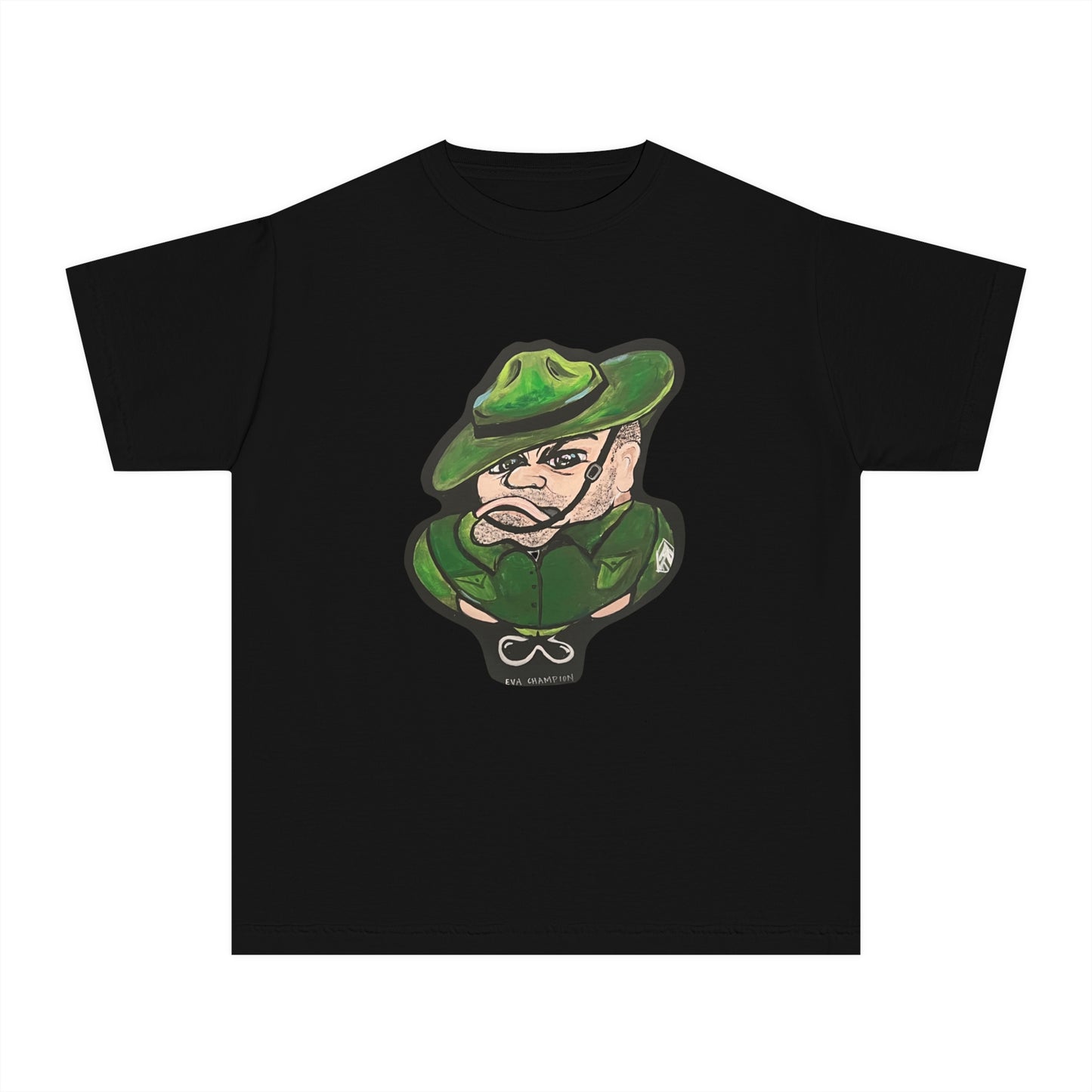 Kids Army Man Comfort Colors Tee