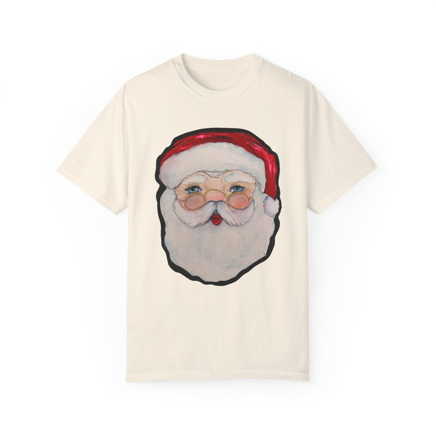 Santa Adult Unisex Garment-Dyed T-shirt