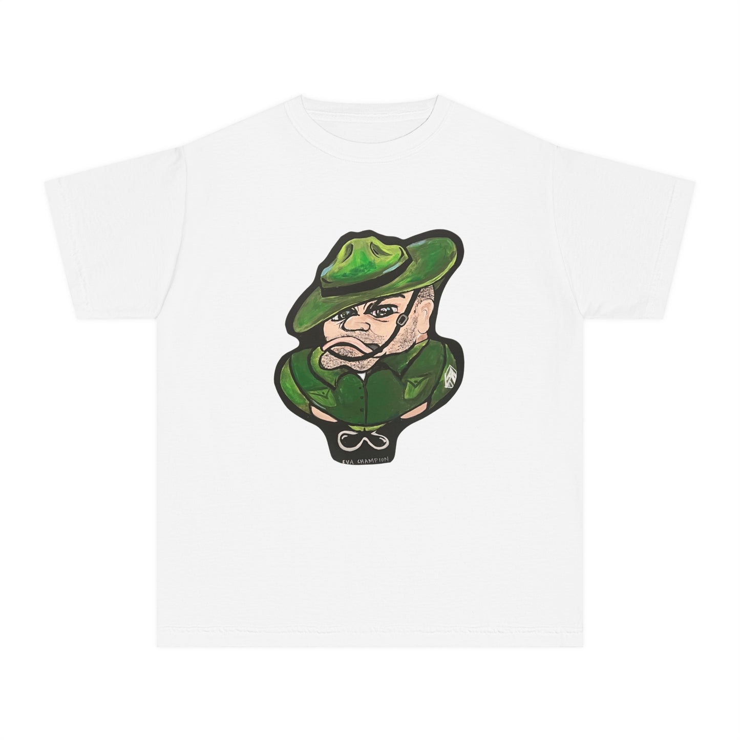 Kids Army Man Comfort Colors Tee