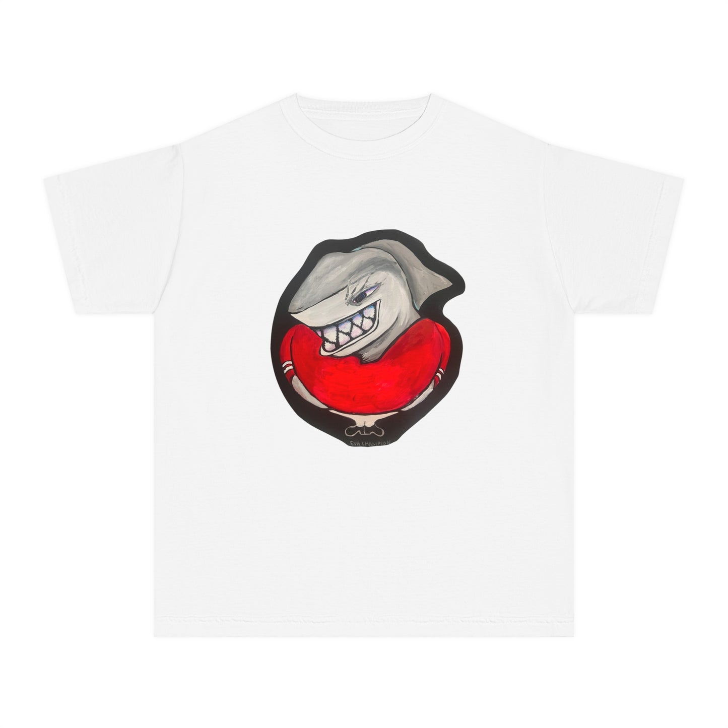 Kids Shark Comfort Colors Tee