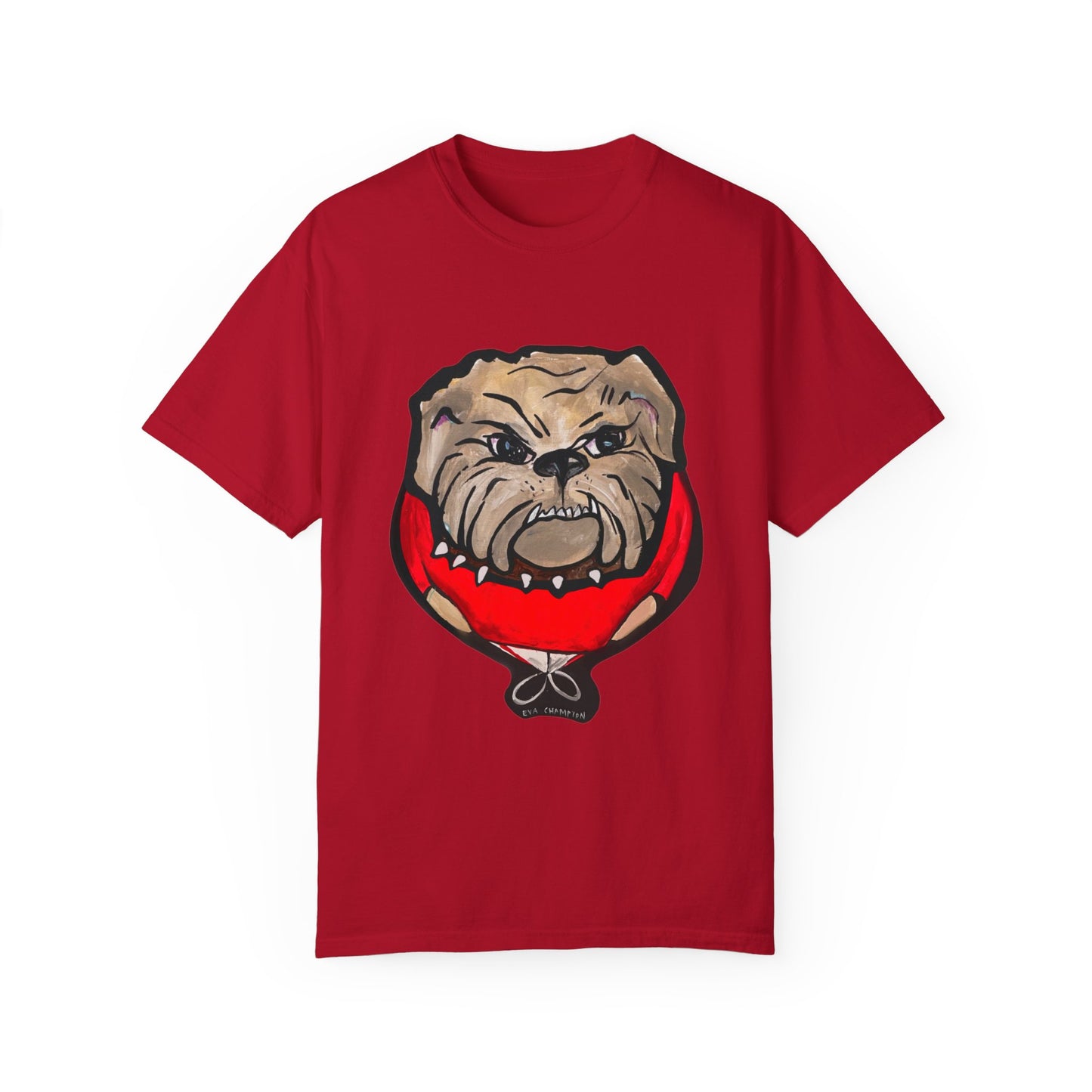 Adult Red Bulldog Comfort Colors Tee