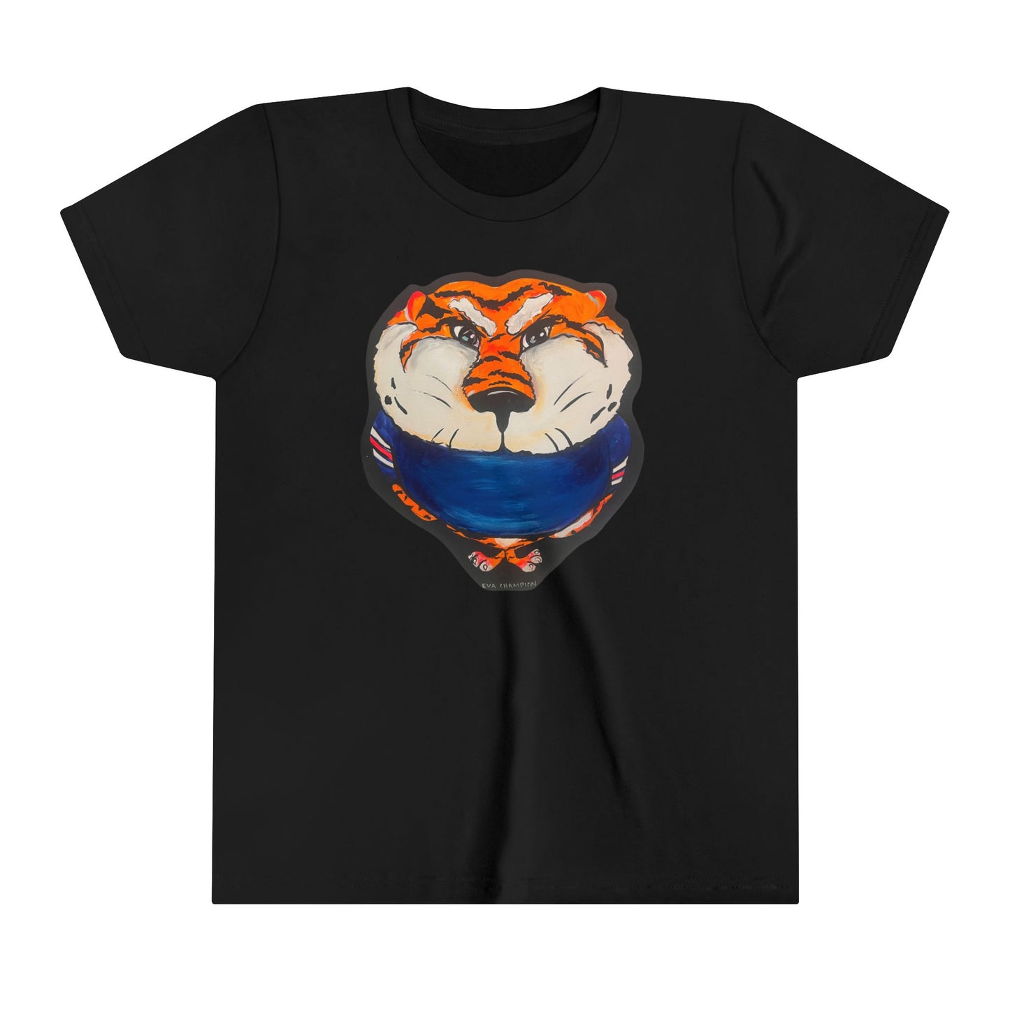 Kids Orange Tiger Bella Canvas Tee