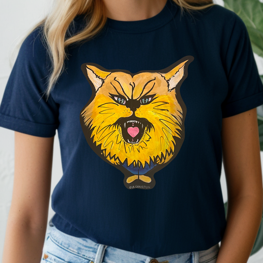 Adult Yellow Cat Bella Canvas Tee