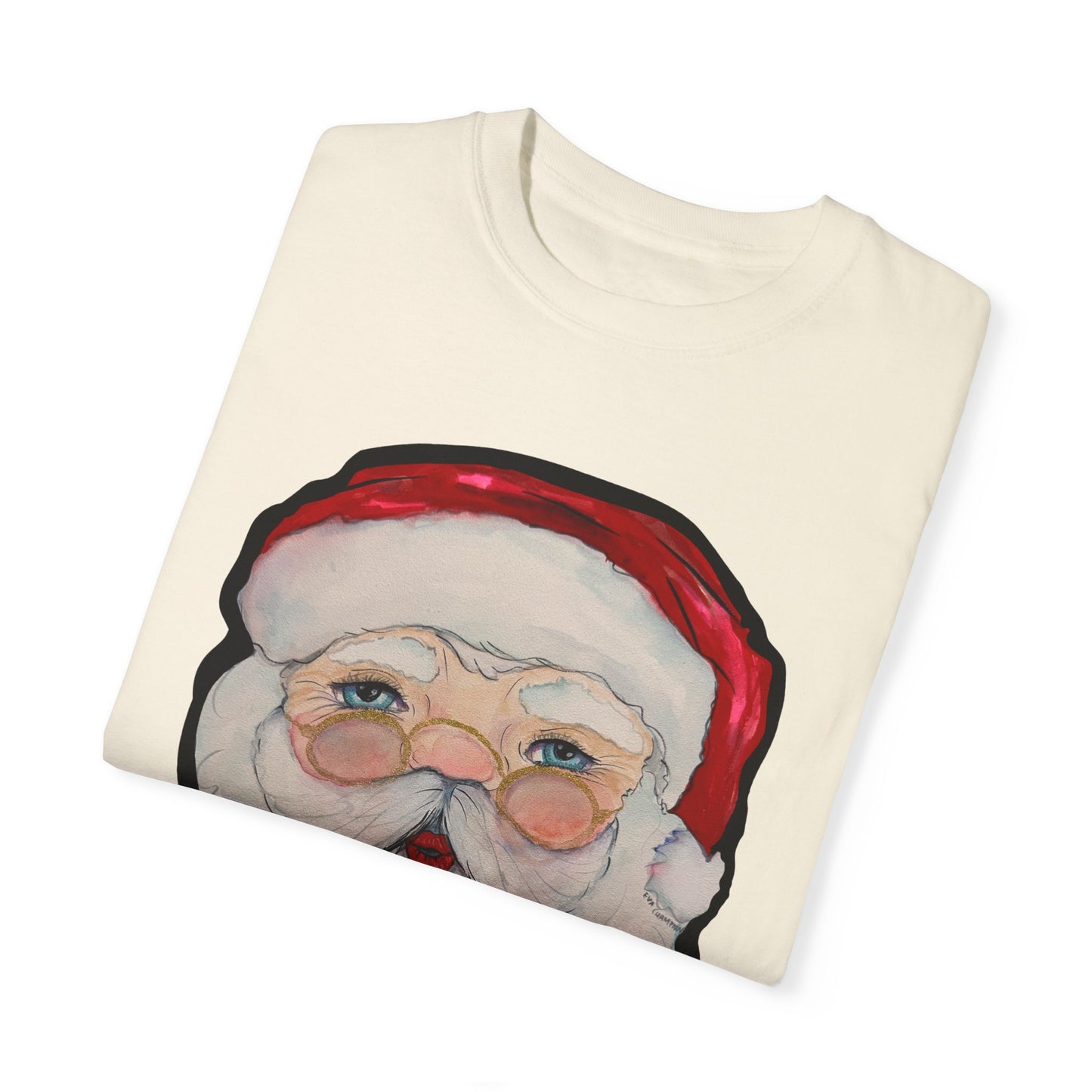 Santa Adult Unisex Garment-Dyed T-shirt