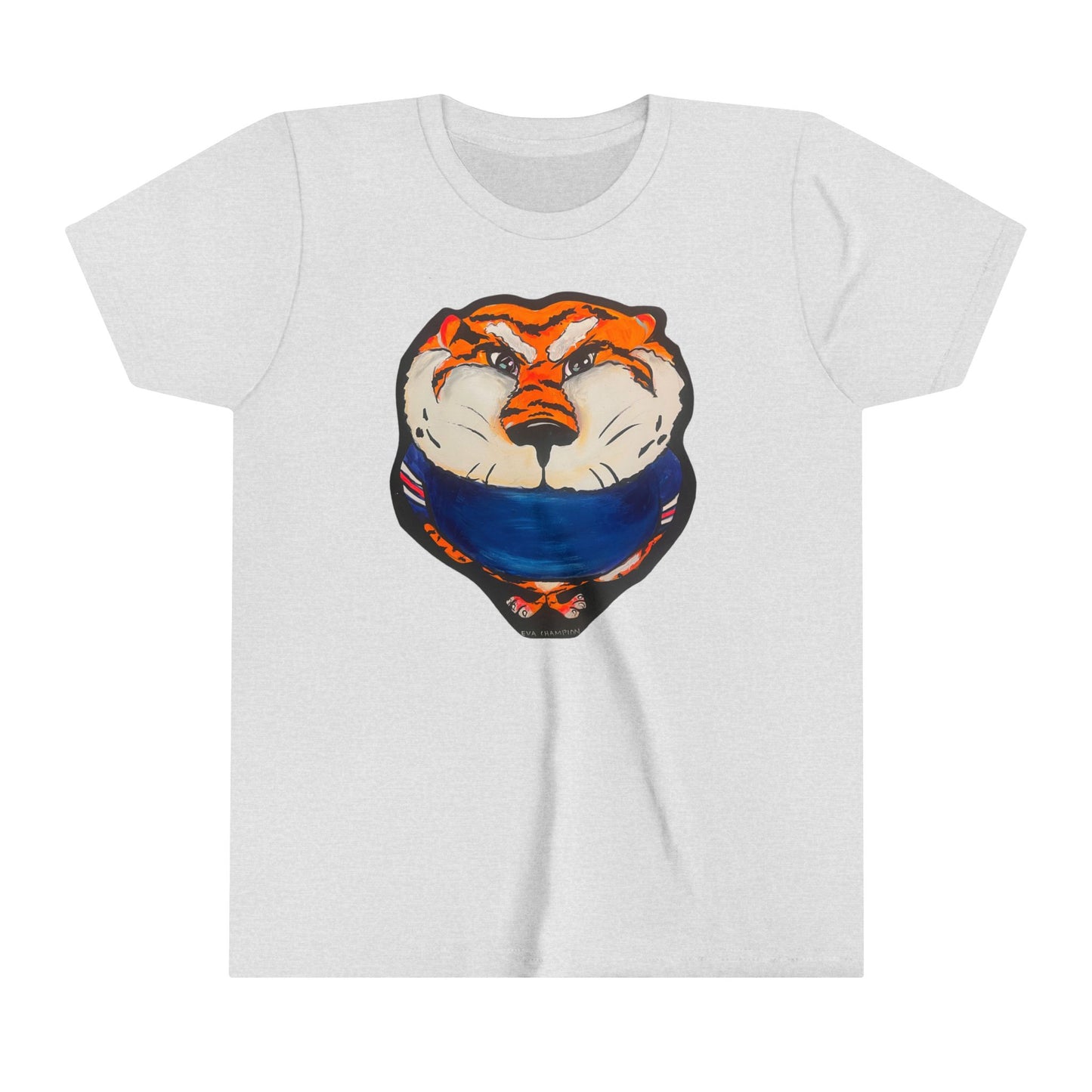 Kids Orange Tiger Bella Canvas Tee