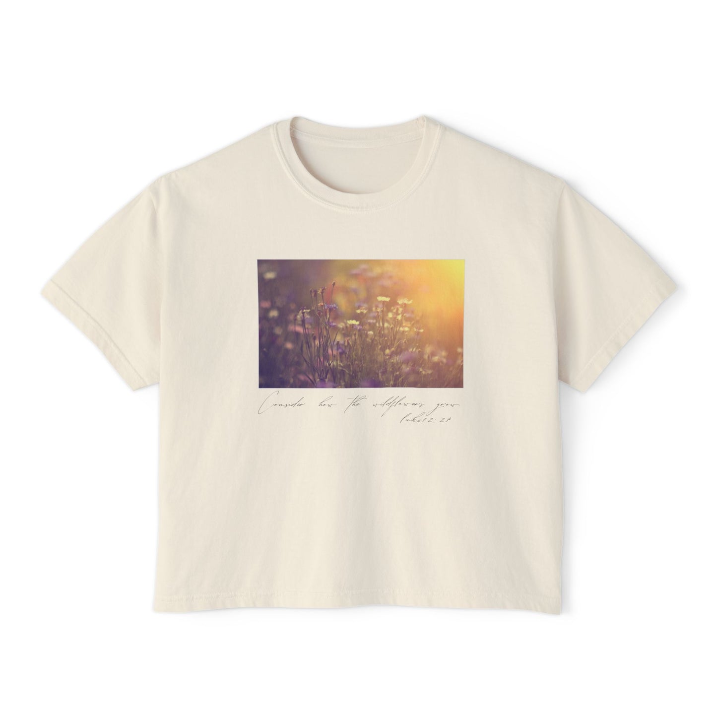 Consider the Wildflowers Women's Boxy Tee