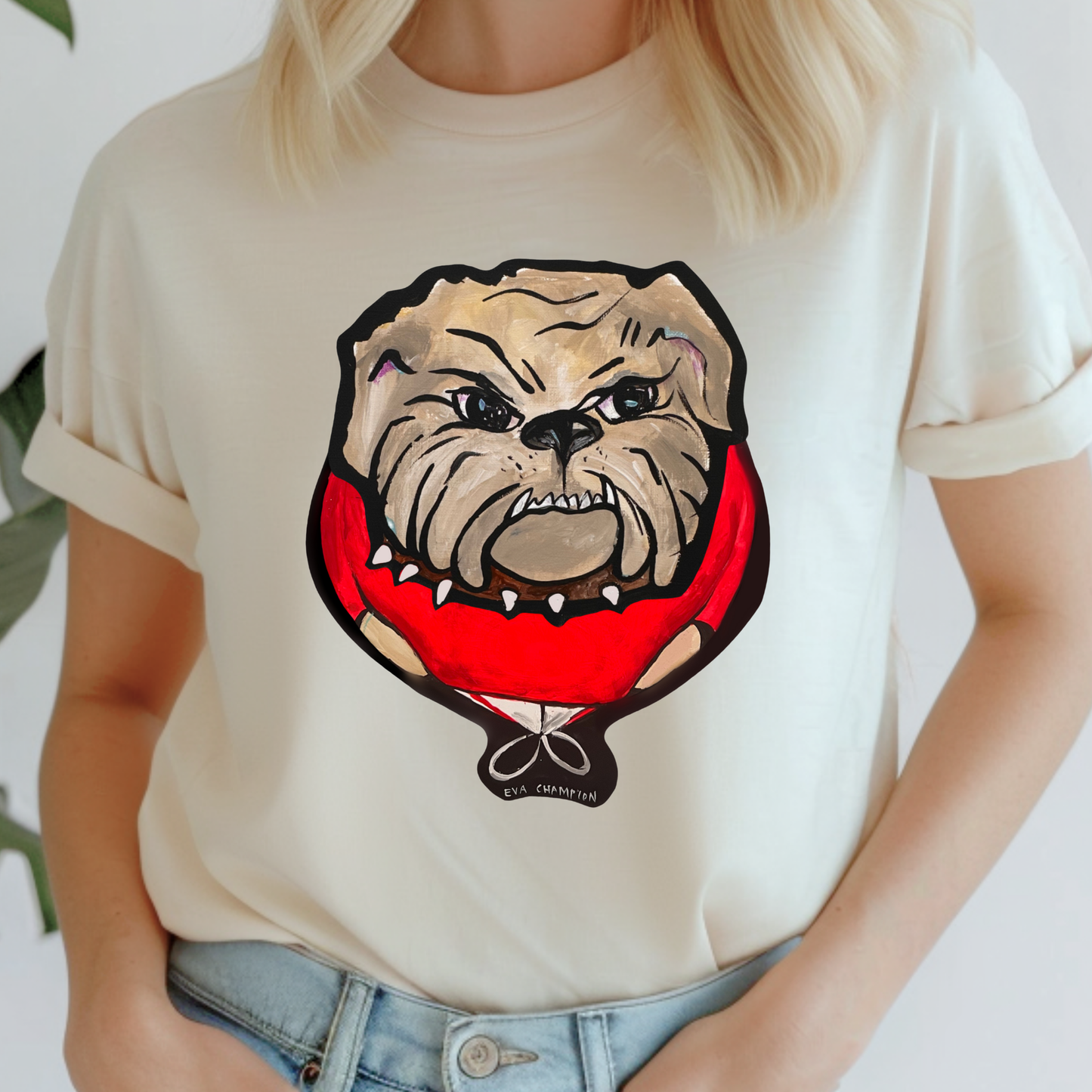 Adult Red Dog Bella Canvas Tee